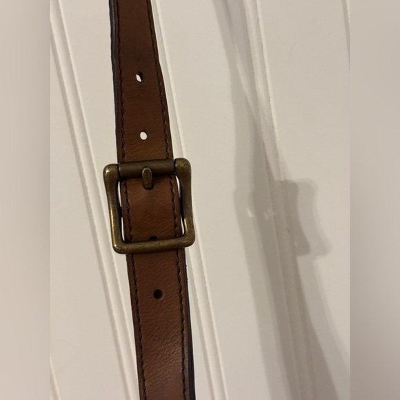 Fossil Vintage Revival Frame Satchel Brown Leather ZB5403 Doctor’s Bag CROSSBODY - Picture 8 of 10